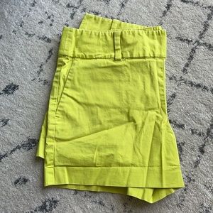 (Ann Taylor) Neon Yellow City Short